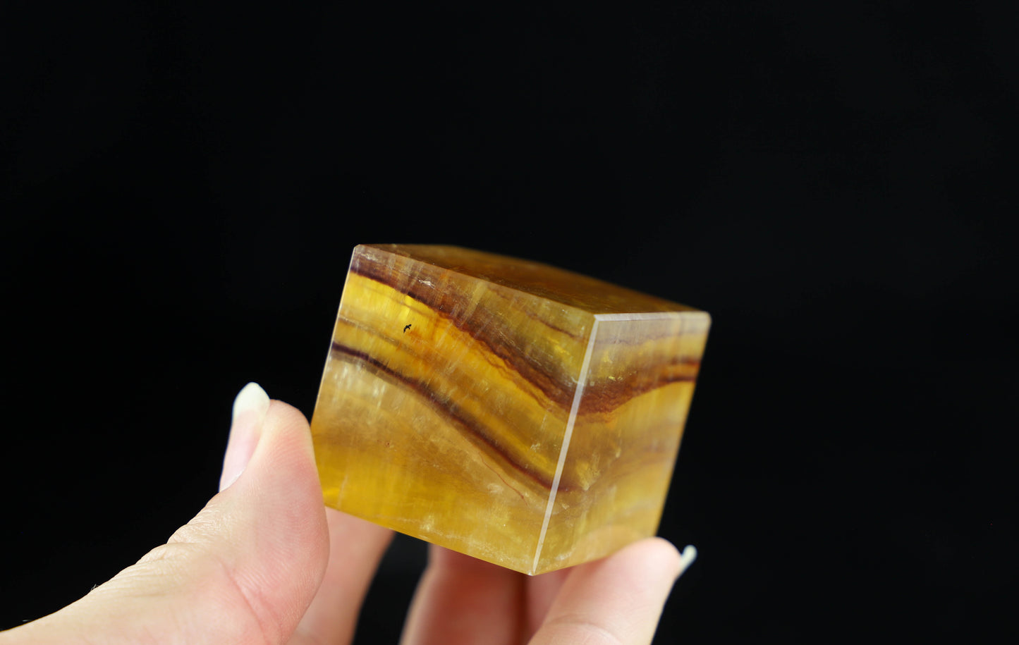 Fluorite Crystal Cube