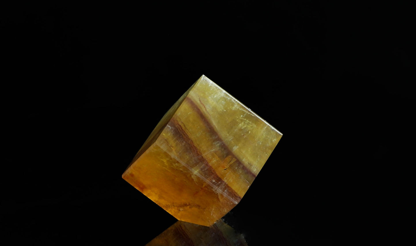 Fluorite Crystal Cube