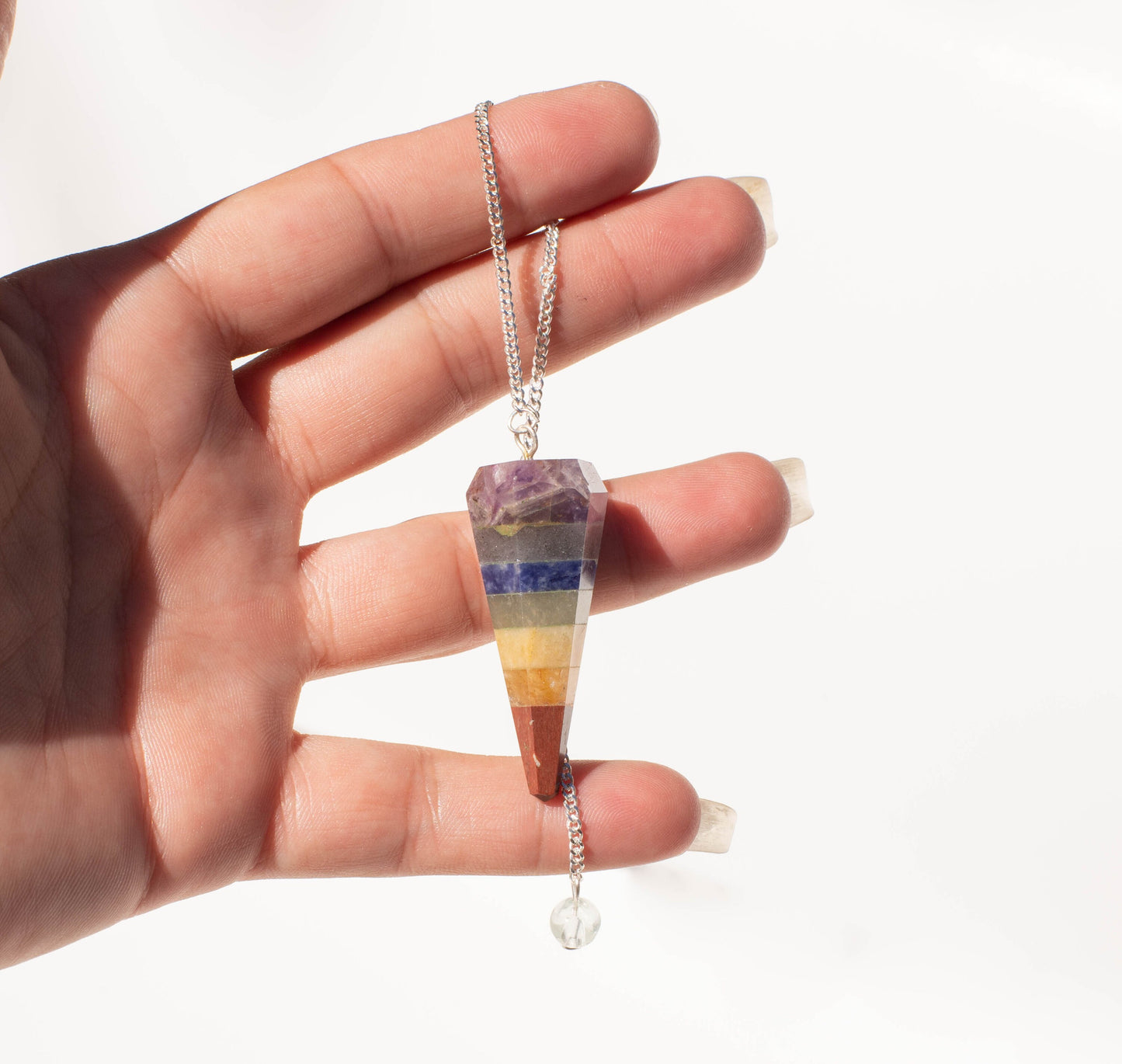 Crystal Chakra Pendulum for Spiritual Healing and Divination