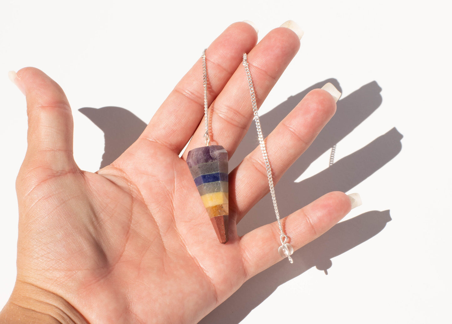 Crystal Chakra Pendulum for Spiritual Healing and Divination