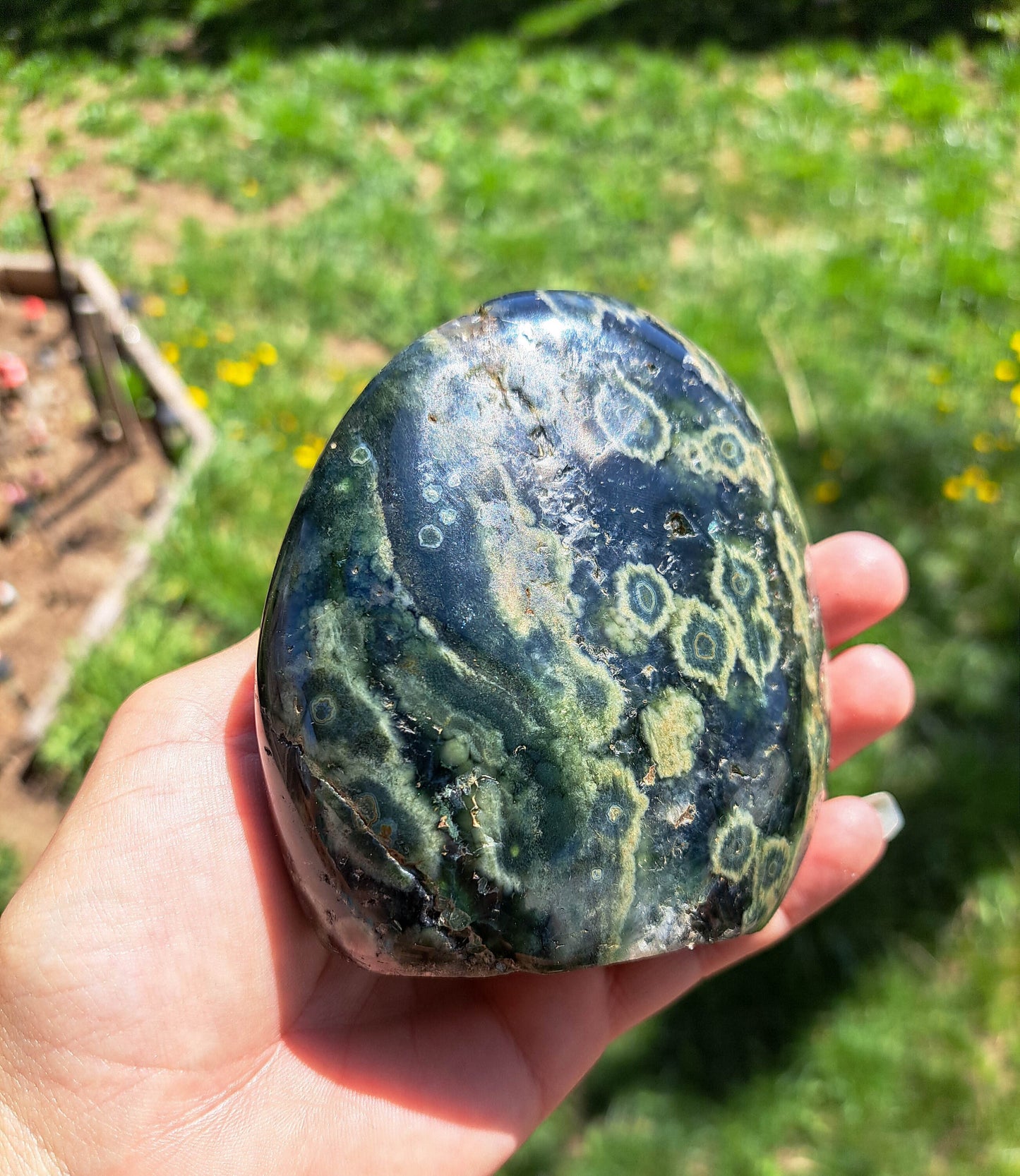 Ocean Jasper Freeform - Crystal Healing, Meditation, Grounding