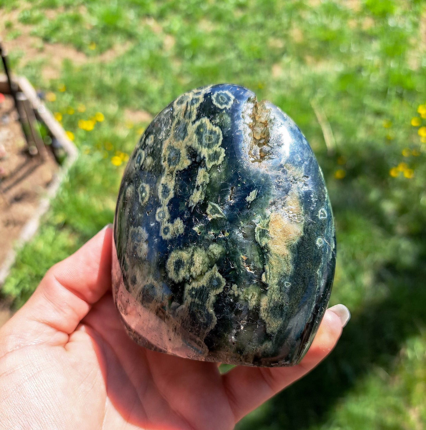Ocean Jasper Freeform - Crystal Healing, Meditation, Grounding