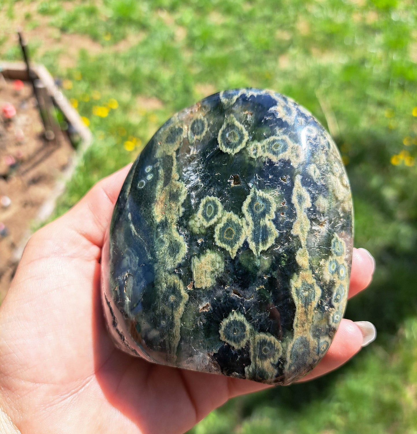 Ocean Jasper Freeform - Crystal Healing, Meditation, Grounding