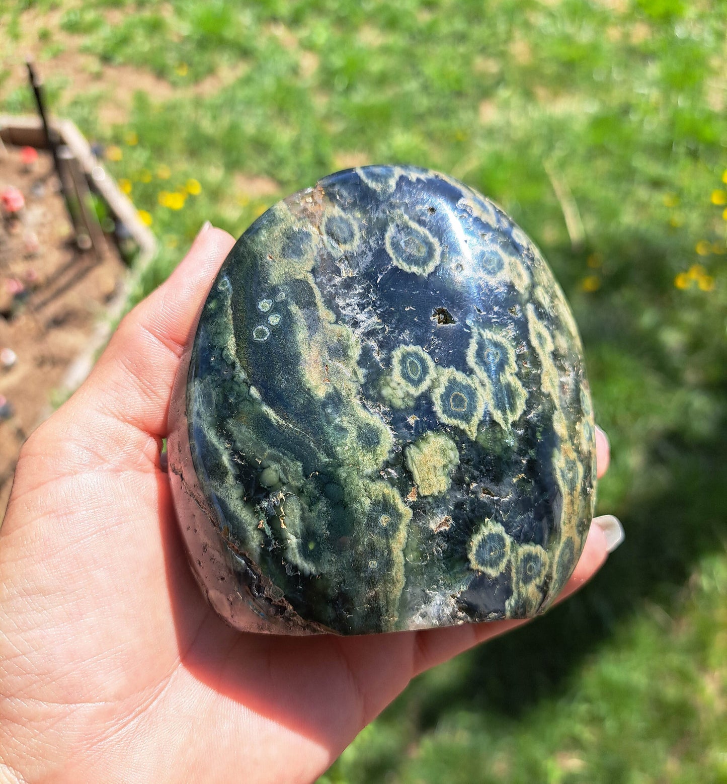 Ocean Jasper Freeform - Crystal Healing, Meditation, Grounding