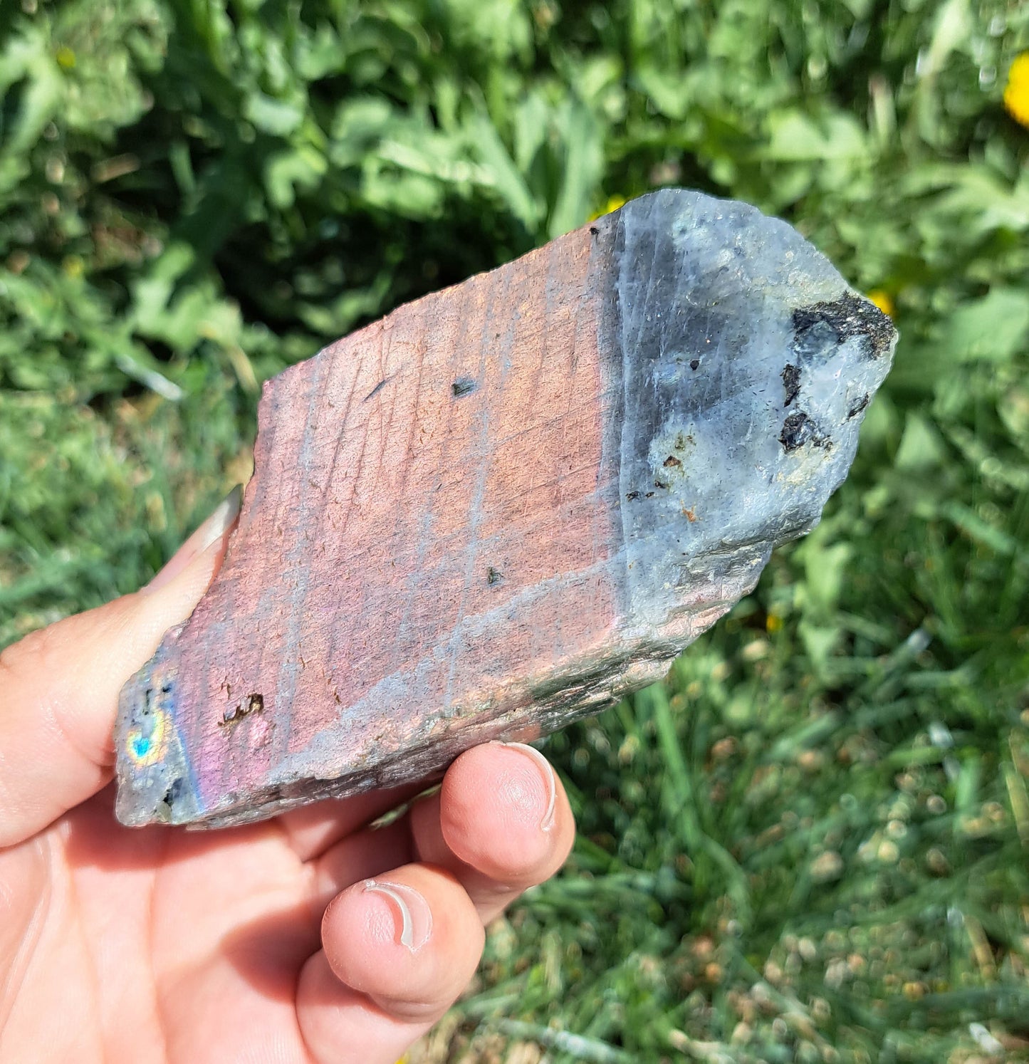 Natural Labradorite Freeform: A Statement Piece for Spiritual Healing or Home Décor