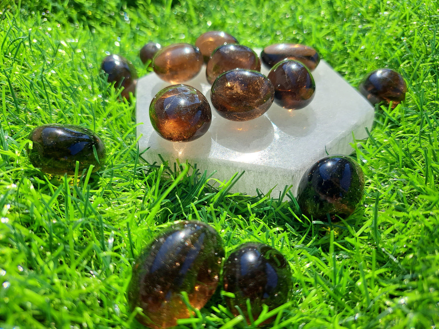 Natural Smoky Quartz Tumble - Promotes Protection Healing and Clarity of Mind