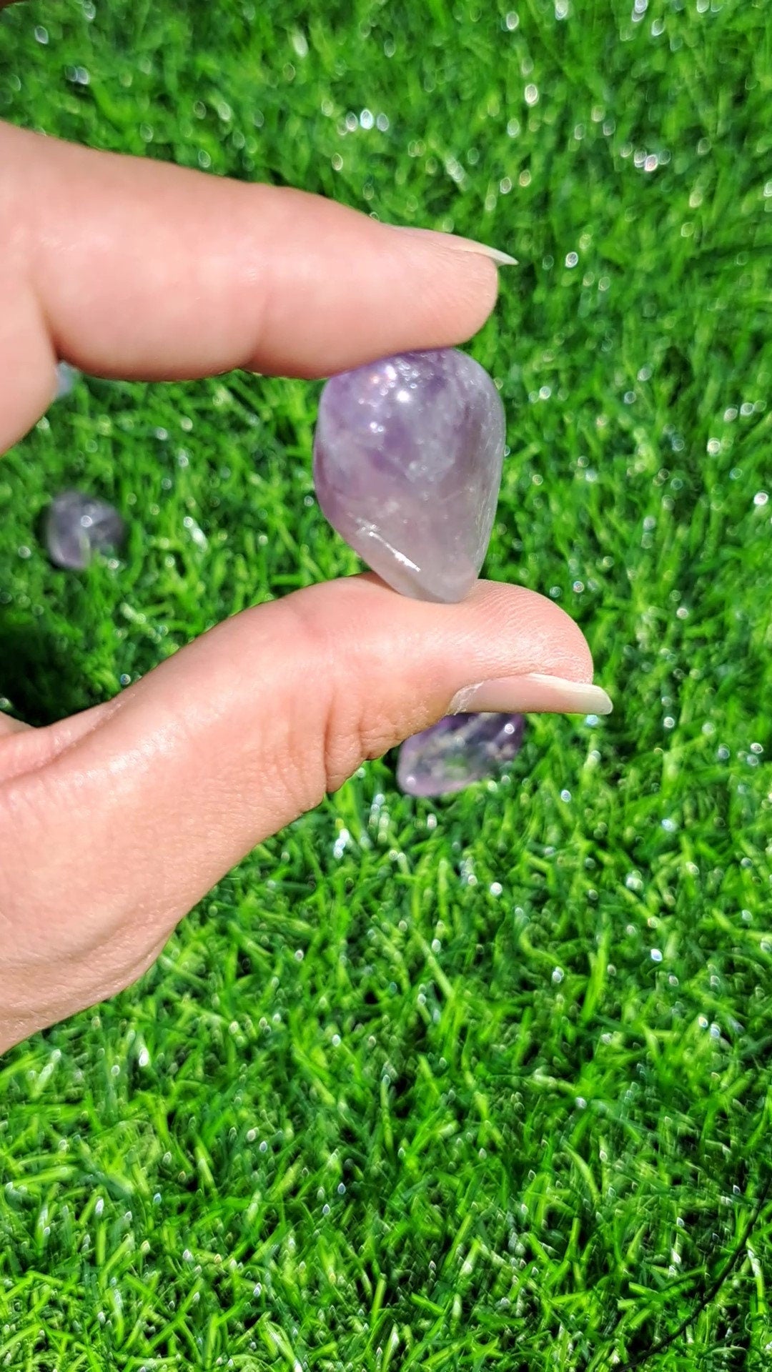 Amethyst Crystal Tumble - Polished Gemstone for Meditation and Energy Healing