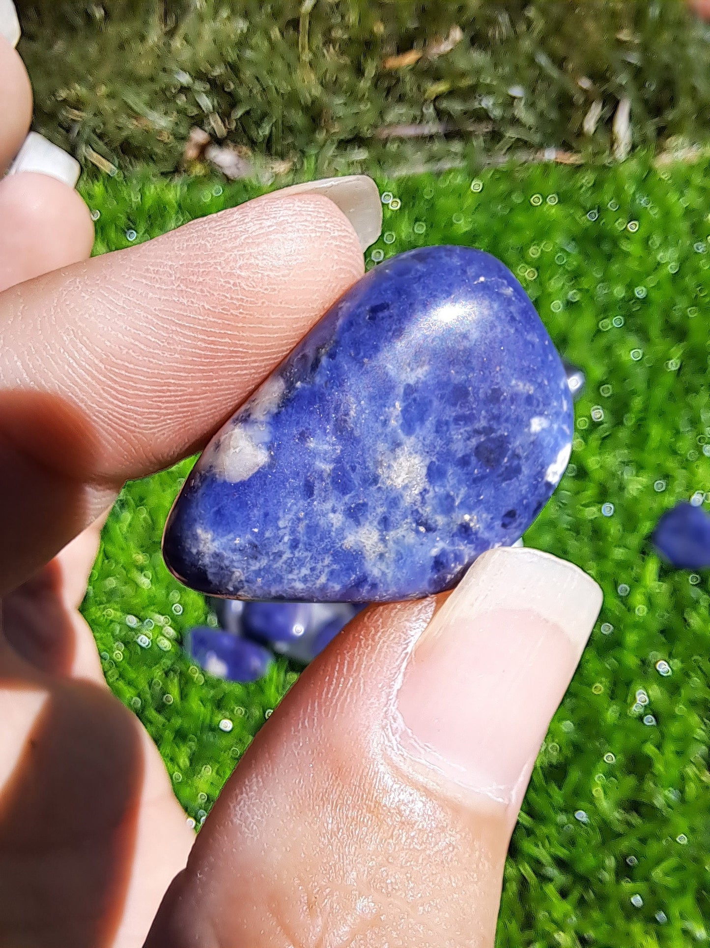 Healing Sodalite Crystal Tumble - Natural Stone for Calming and Intuition