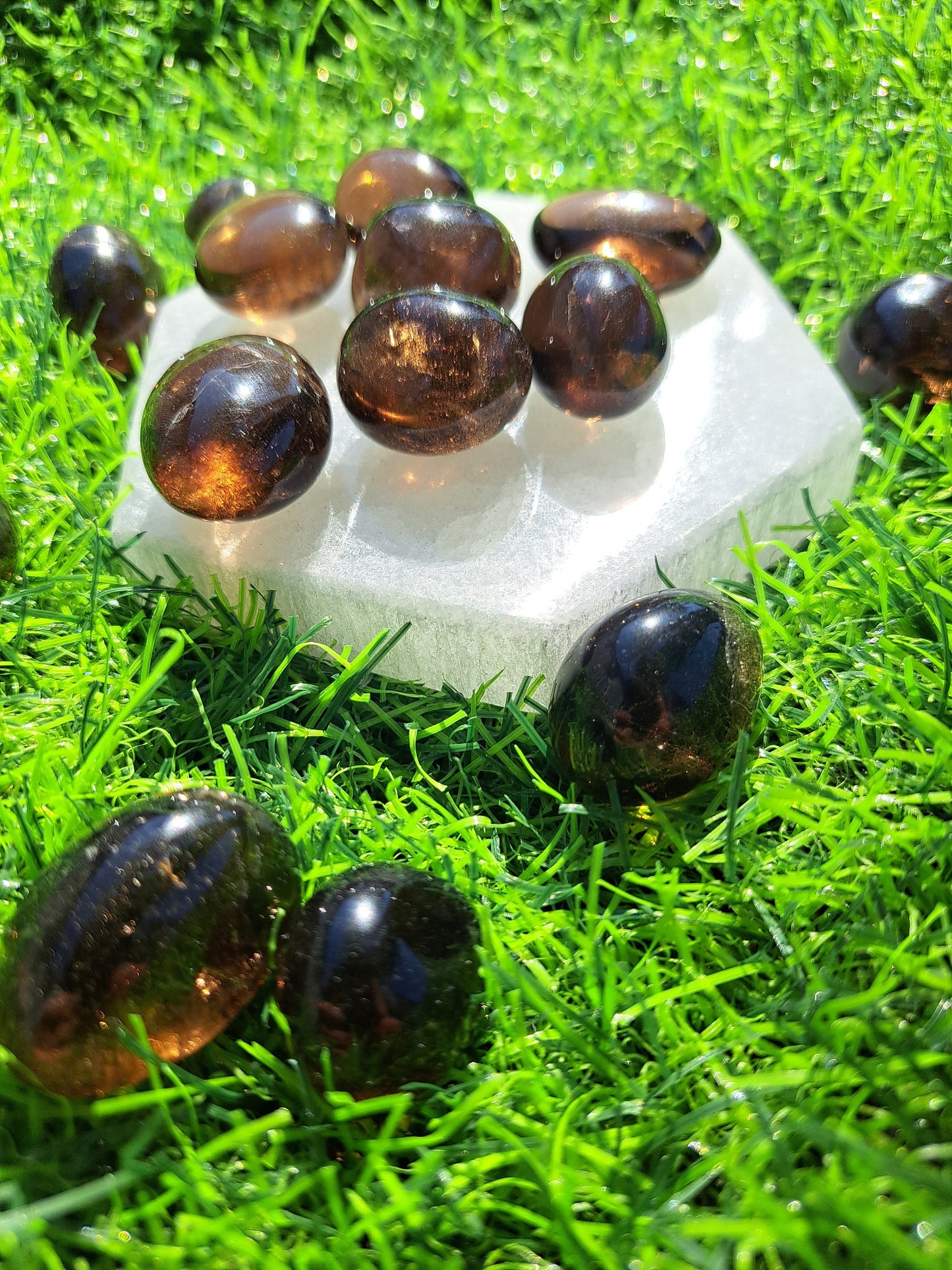 Natural Smoky Quartz Tumble - Promotes Protection Healing and Clarity of Mind