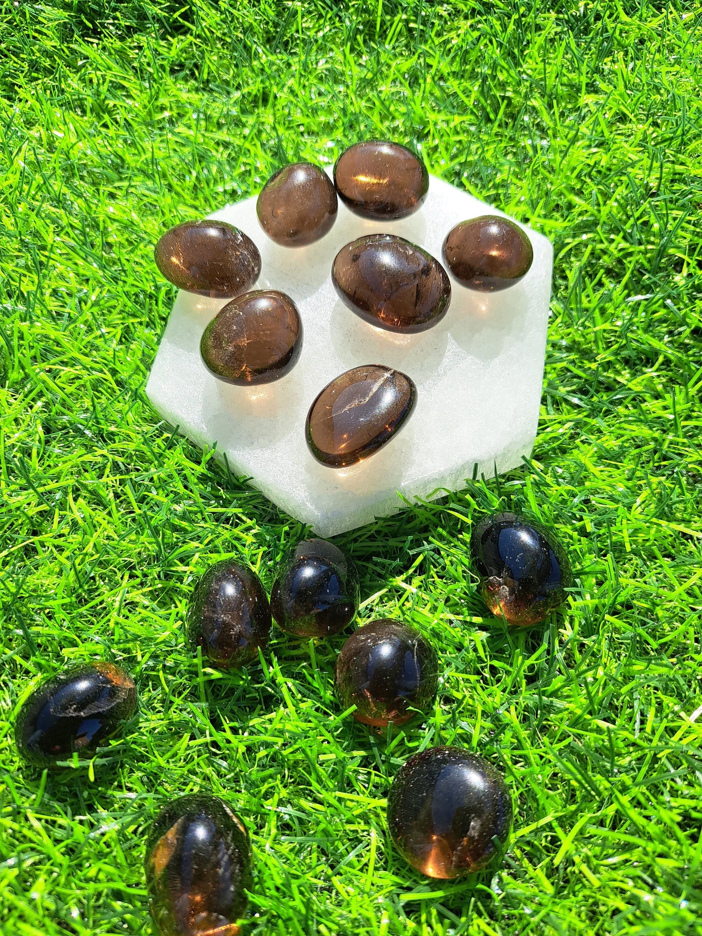 Natural Smoky Quartz Tumble - Promotes Protection Healing and Clarity of Mind