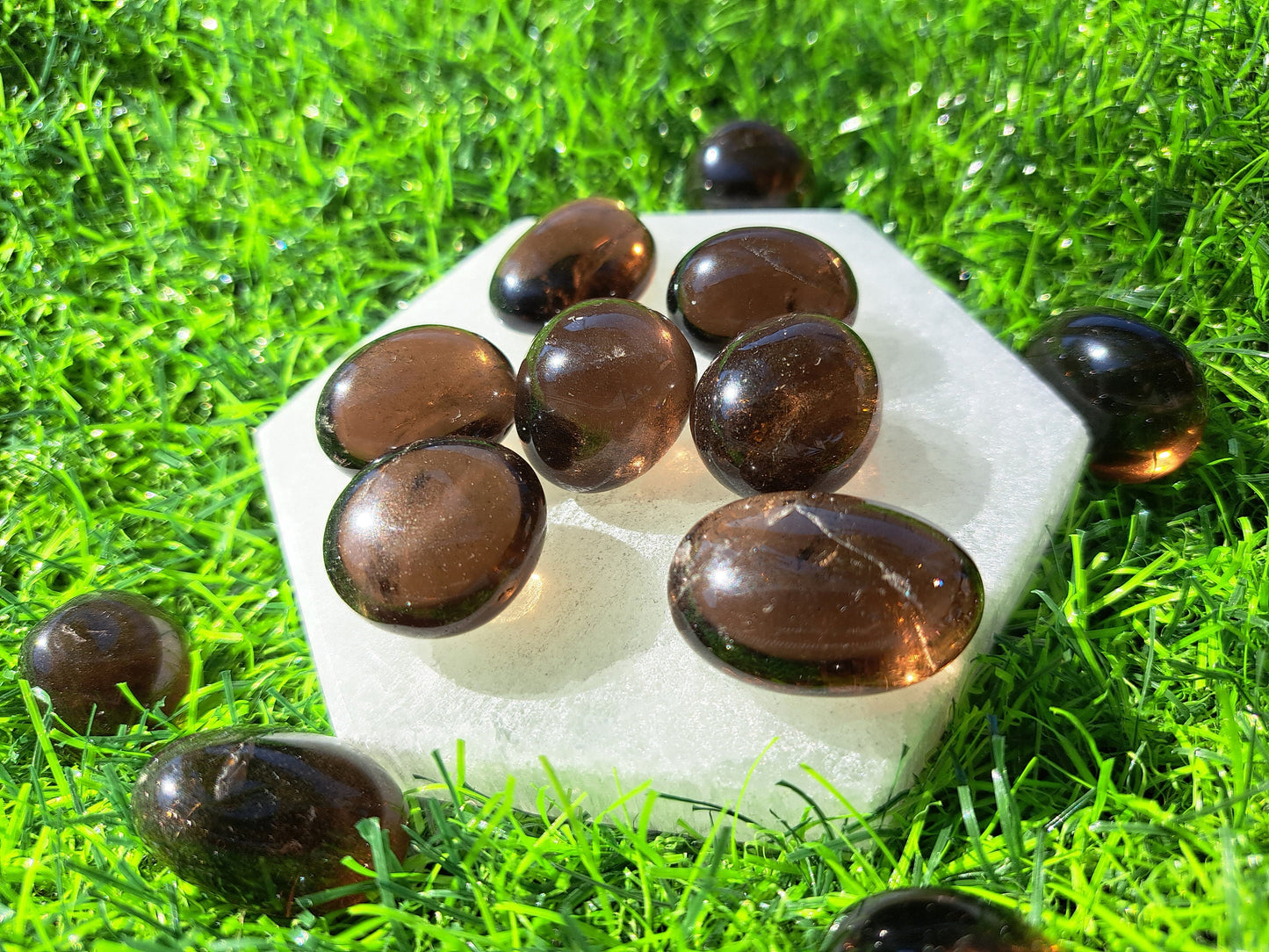 Natural Smoky Quartz Tumble - Promotes Protection Healing and Clarity of Mind