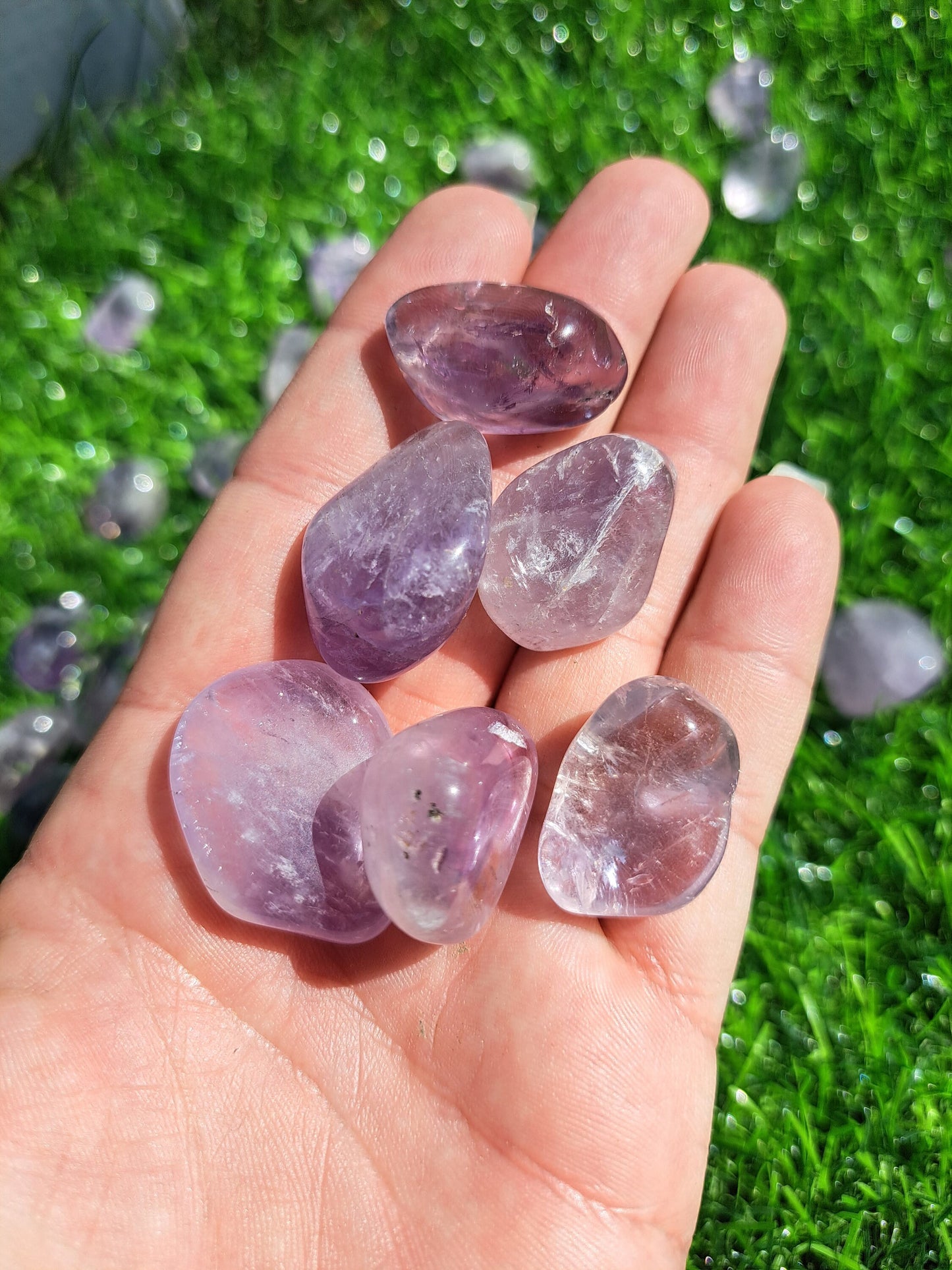 Amethyst Crystal Tumble - Polished Gemstone for Meditation and Energy Healing