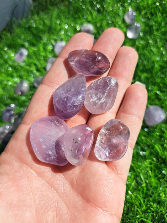 Amethyst Crystal Tumble - Polished Gemstone for Meditation and Energy Healing