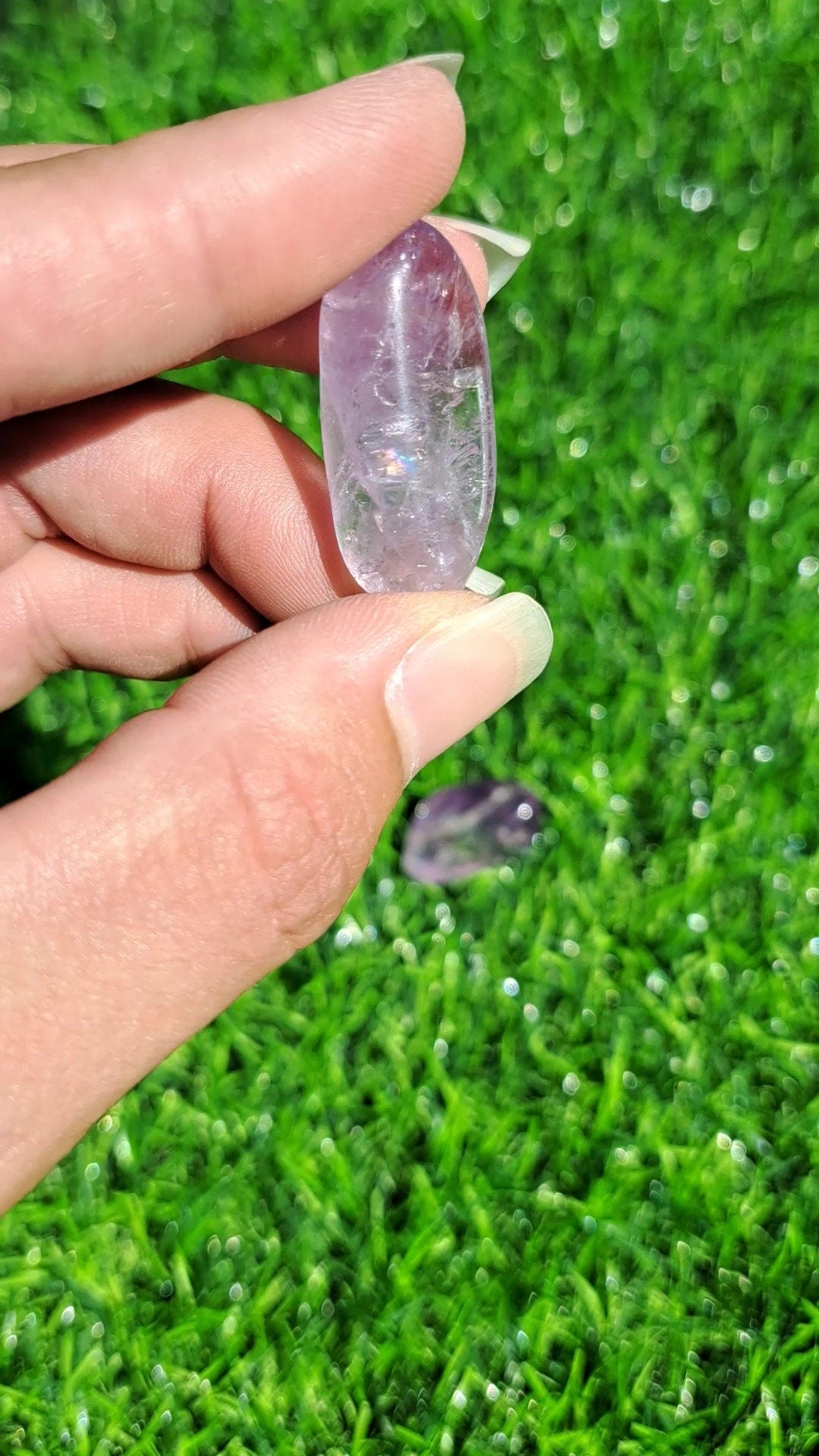 Amethyst Crystal Tumble - Polished Gemstone for Meditation and Energy Healing