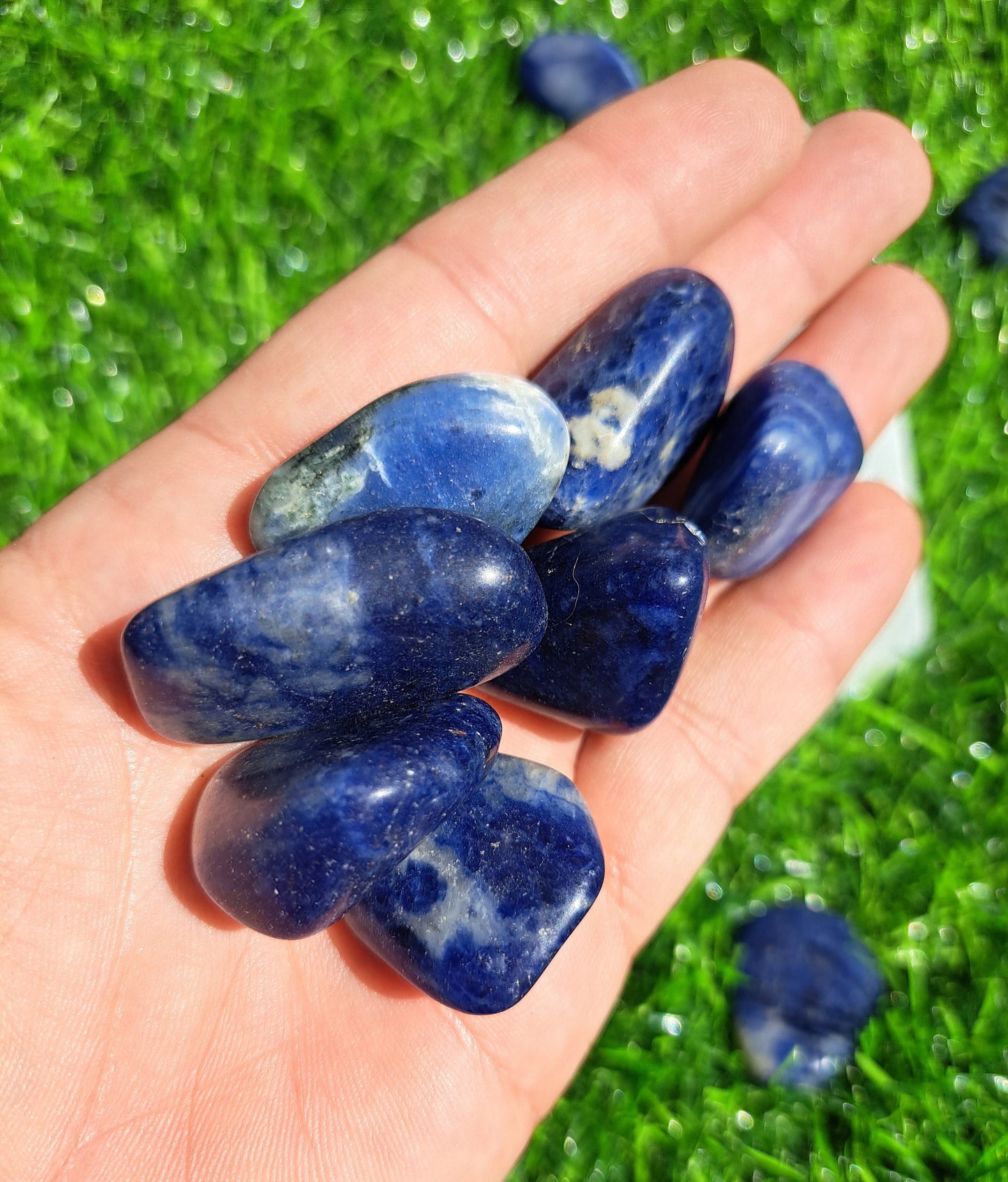 Healing Sodalite Crystal Tumble - Natural Stone for Calming and Intuition