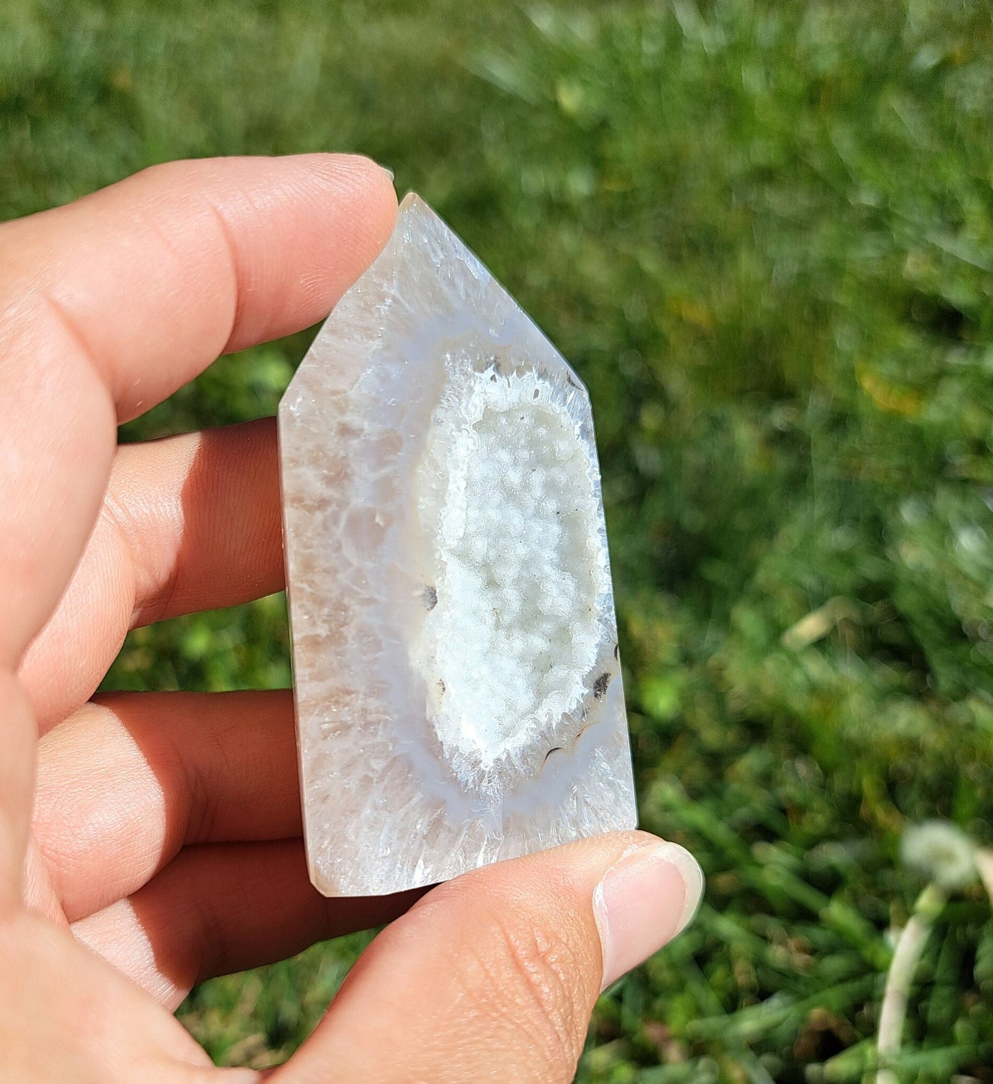 Druzy Agate Tower - Spiritual Healing and Meditation