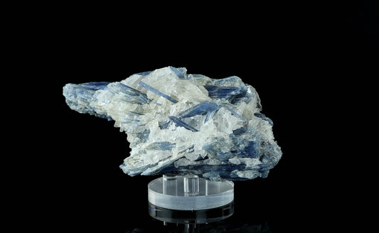 Natural Kyanite on Quartz Crystal: Healing Energy, Tranquility, and Balance