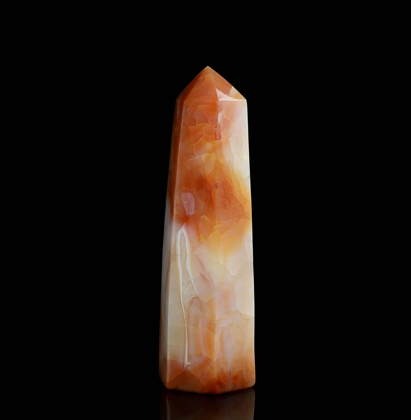 Carnelian Crystal Tower: Decorate your Space with the Vibrant Energy of Carnelian
