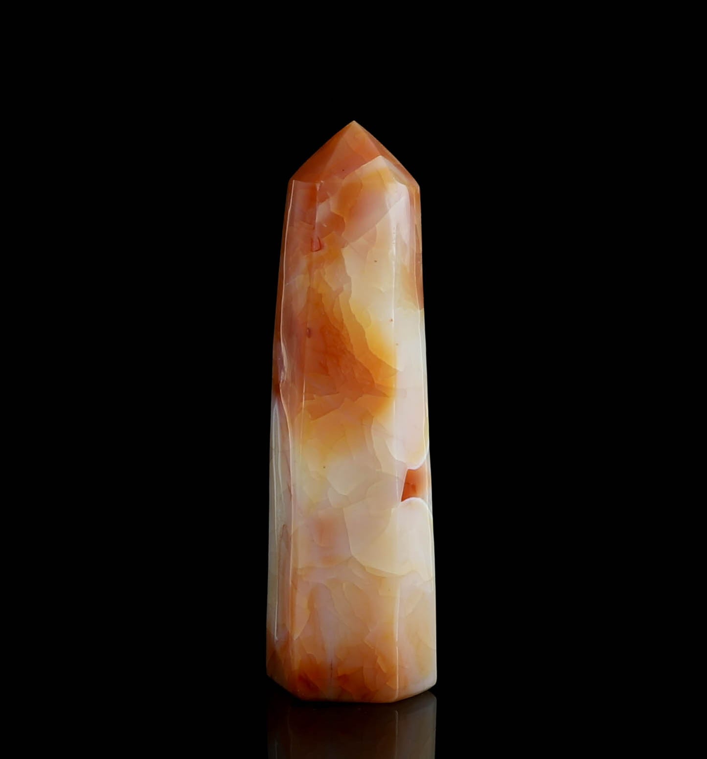 Carnelian Crystal Tower: Decorate your Space with the Vibrant Energy of Carnelian
