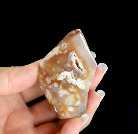 Flower Agate Crystal Flame