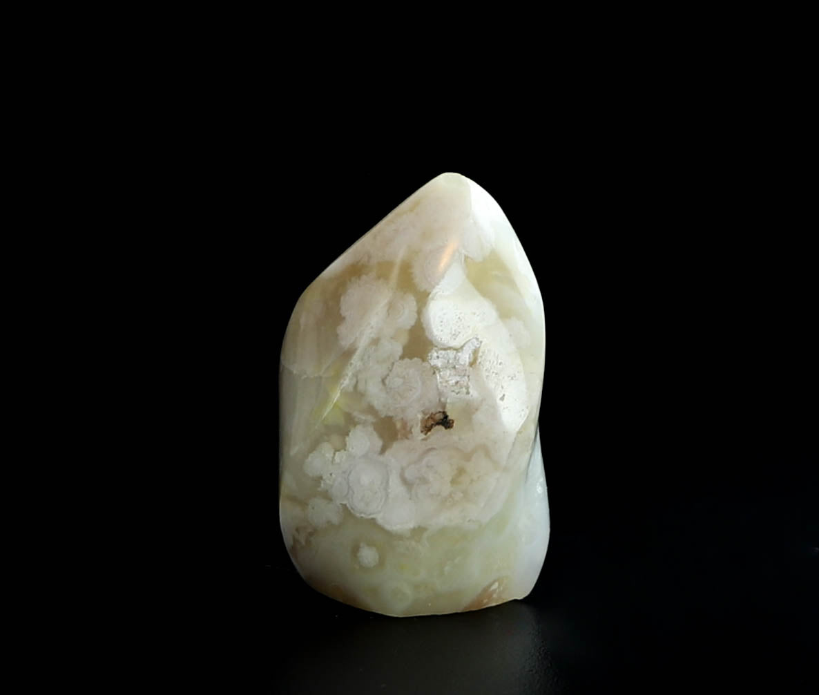 Flower Agate Crystal Flame - Tranquility and Serenity