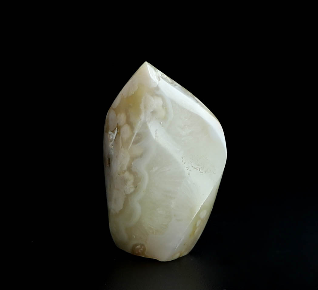 Flower Agate Crystal Flame - Tranquility and Serenity