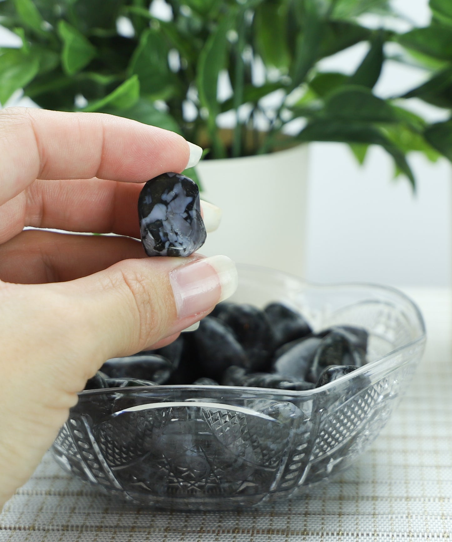 Indigo Gabbro Crystal Tumble