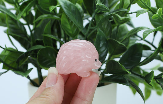 Rose Quartz Hedgehog Crystal