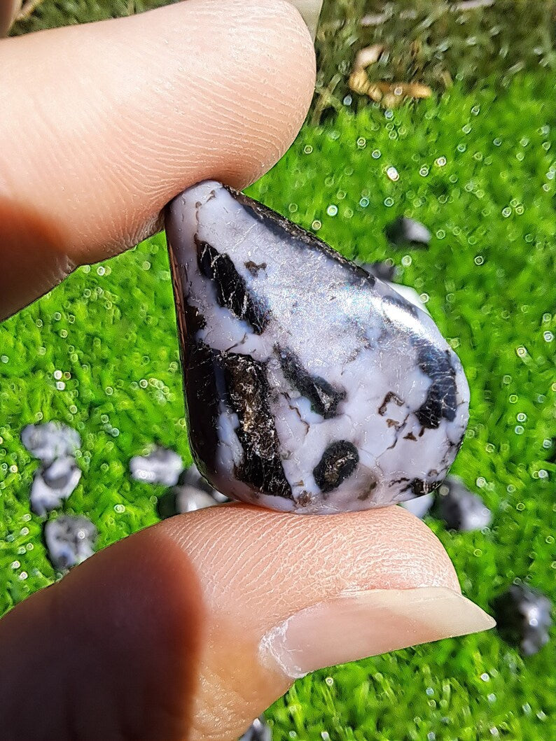 Indigo Gabbro Crystal Tumbles - Healing Stones for Balance and Protection