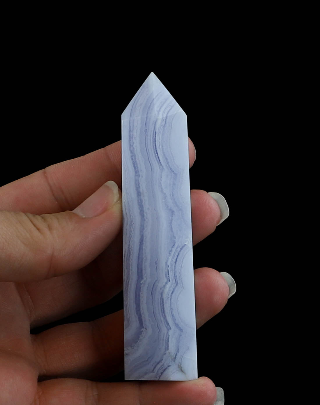 Blue Lace Agate Tower