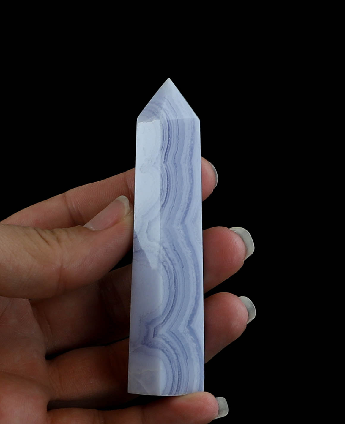 Blue Lace Agate Tower