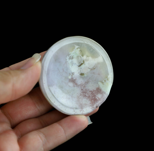 Flower Agate Crystal Bowl -  Perfect for Meditation and Spiritual Energy