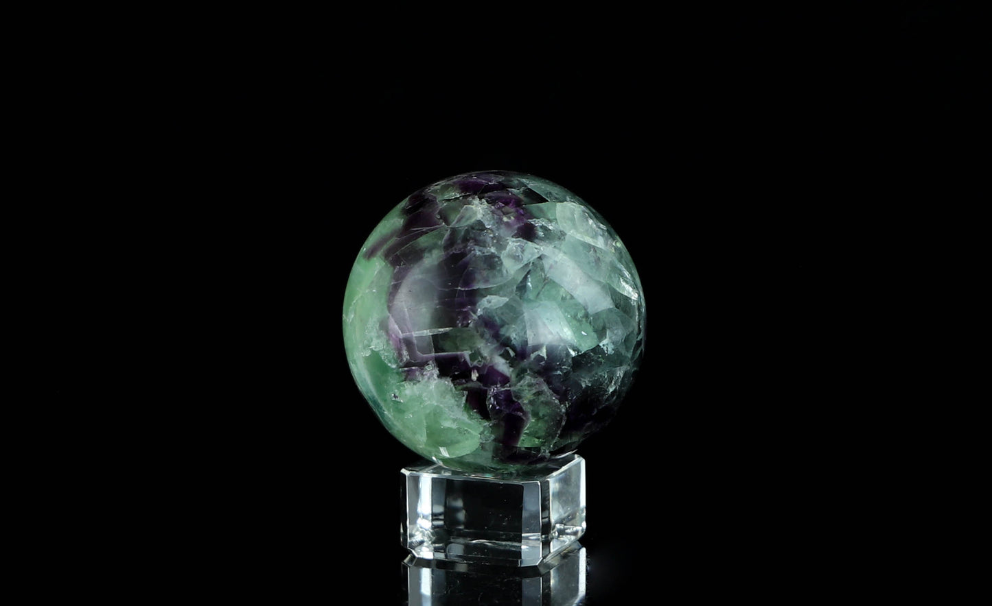 Rainbow Fluorite Sphere - Bring Harmony, Balance, and Positive energy into your life