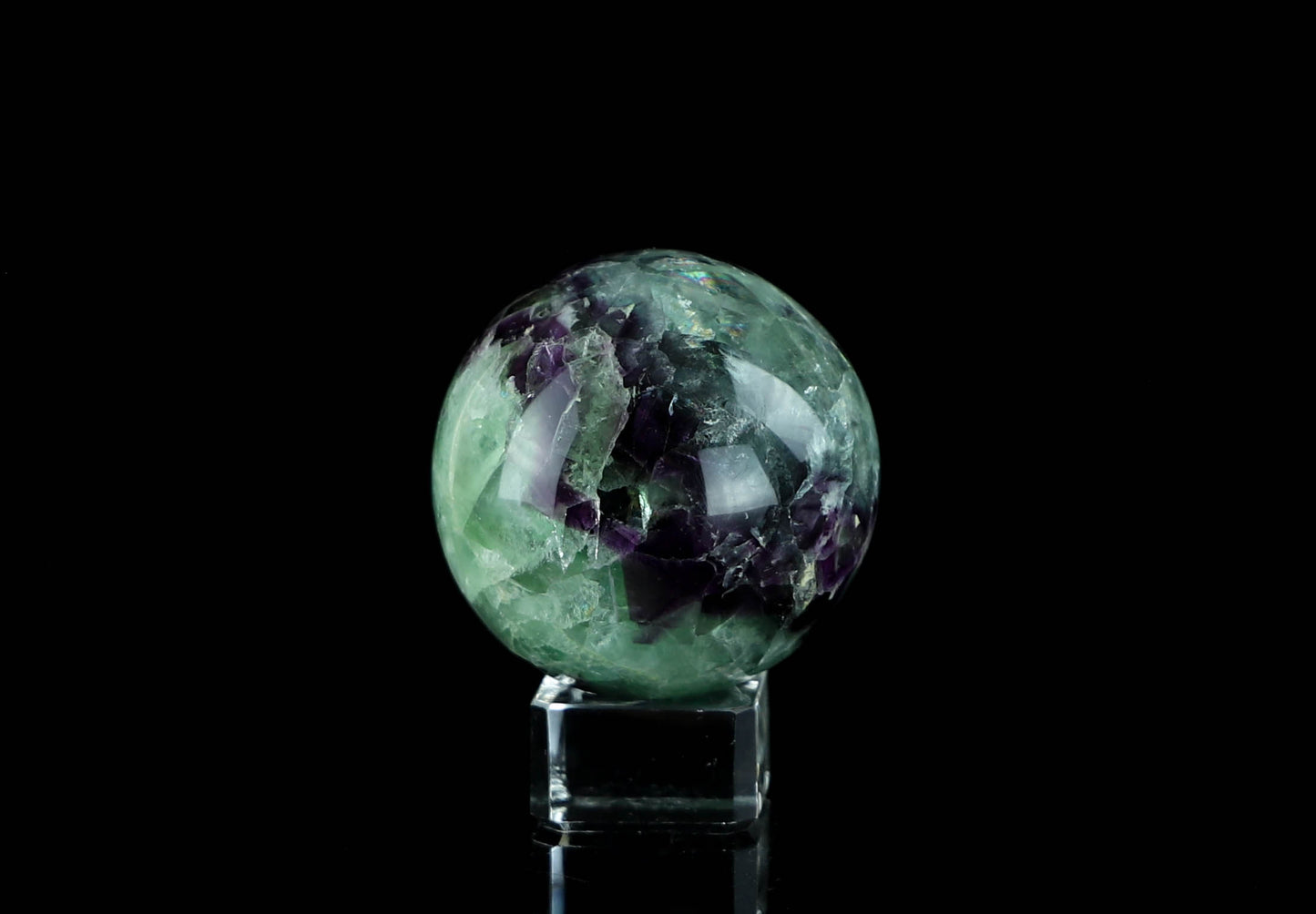 Rainbow Fluorite Sphere - Bring Harmony, Balance, and Positive energy into your life