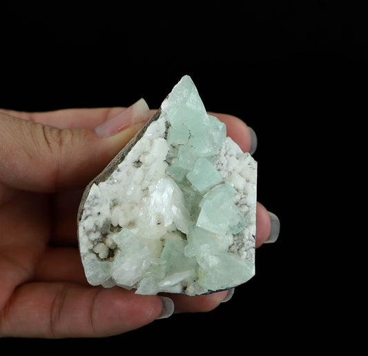 Green Apophyllite Specimen - Calming and Healing Mineral Décor