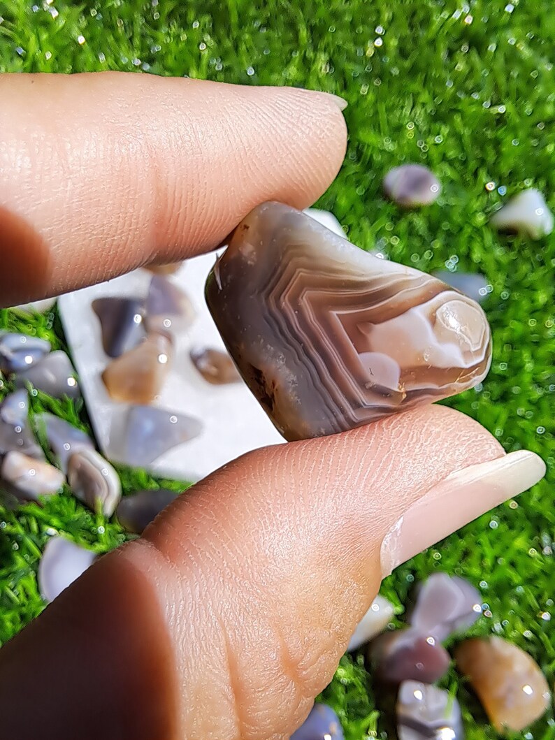 Natural Botswana Agate Crystal Tumble - Healing Gemstone for Balance and Harmony