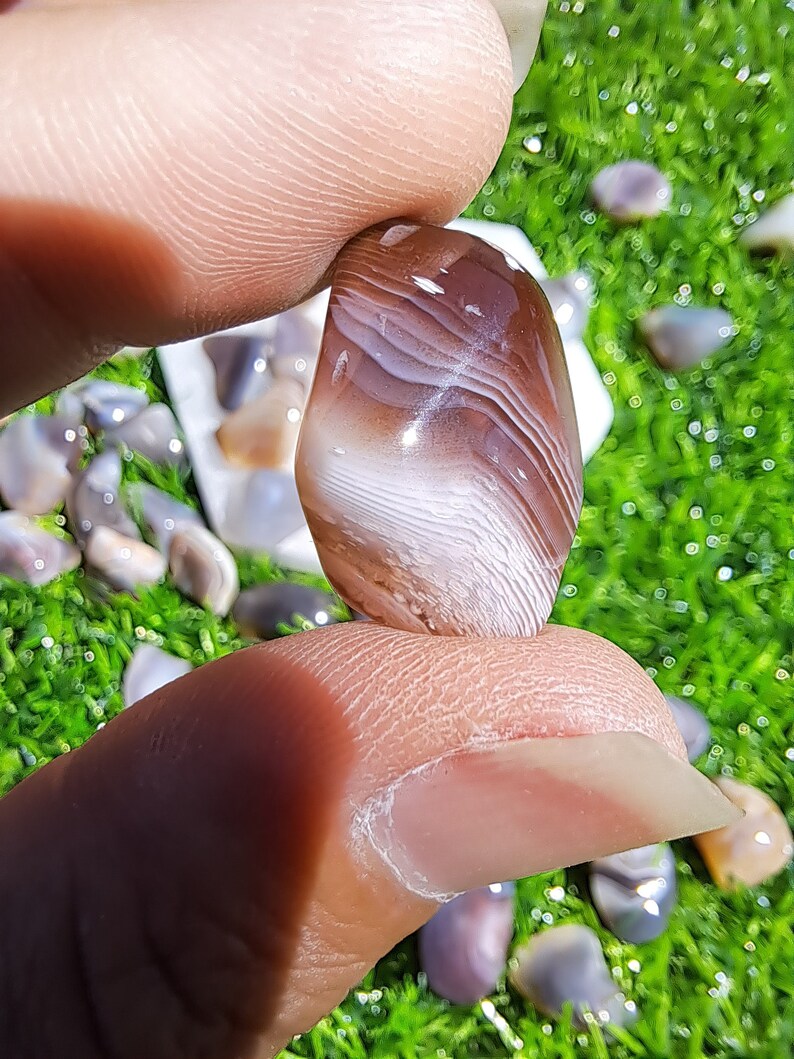Natural Botswana Agate Crystal Tumble - Healing Gemstone for Balance and Harmony