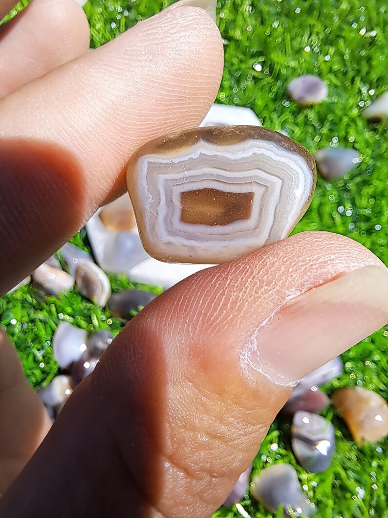 Natural Botswana Agate Crystal Tumble - Healing Gemstone for Balance and Harmony
