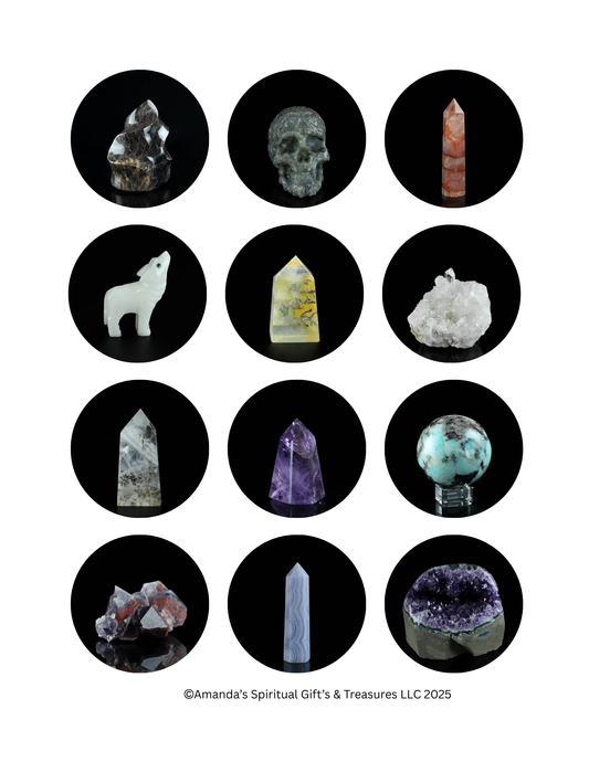 Variety Crystal Stickers - Digital Download