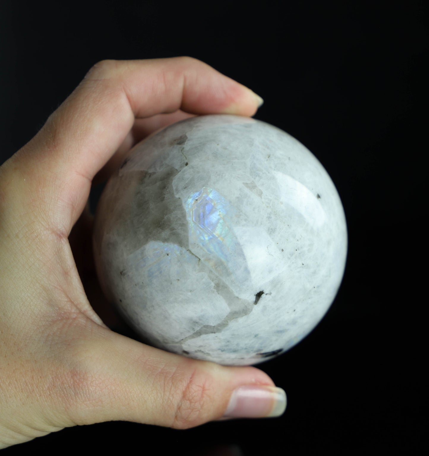 Rainbow Moonstone Sphere - For Healing and Spiritual Awakening