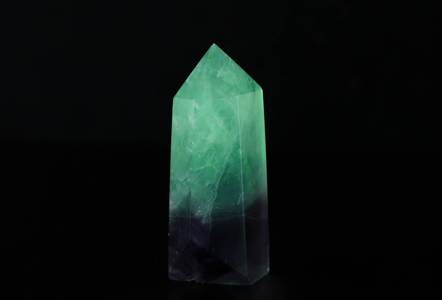 Green & Purple Fluorite Tower - Intuition, Meditation, Home Décor