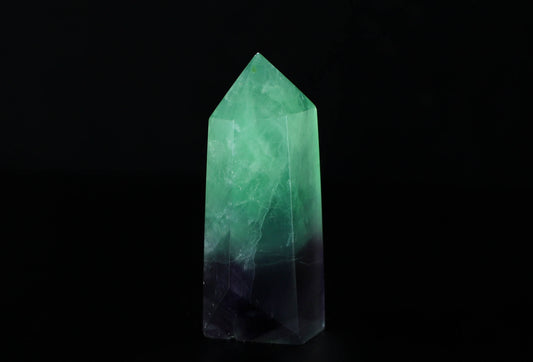 Green & Purple Fluorite Tower - Intuition, Meditation, Home Décor