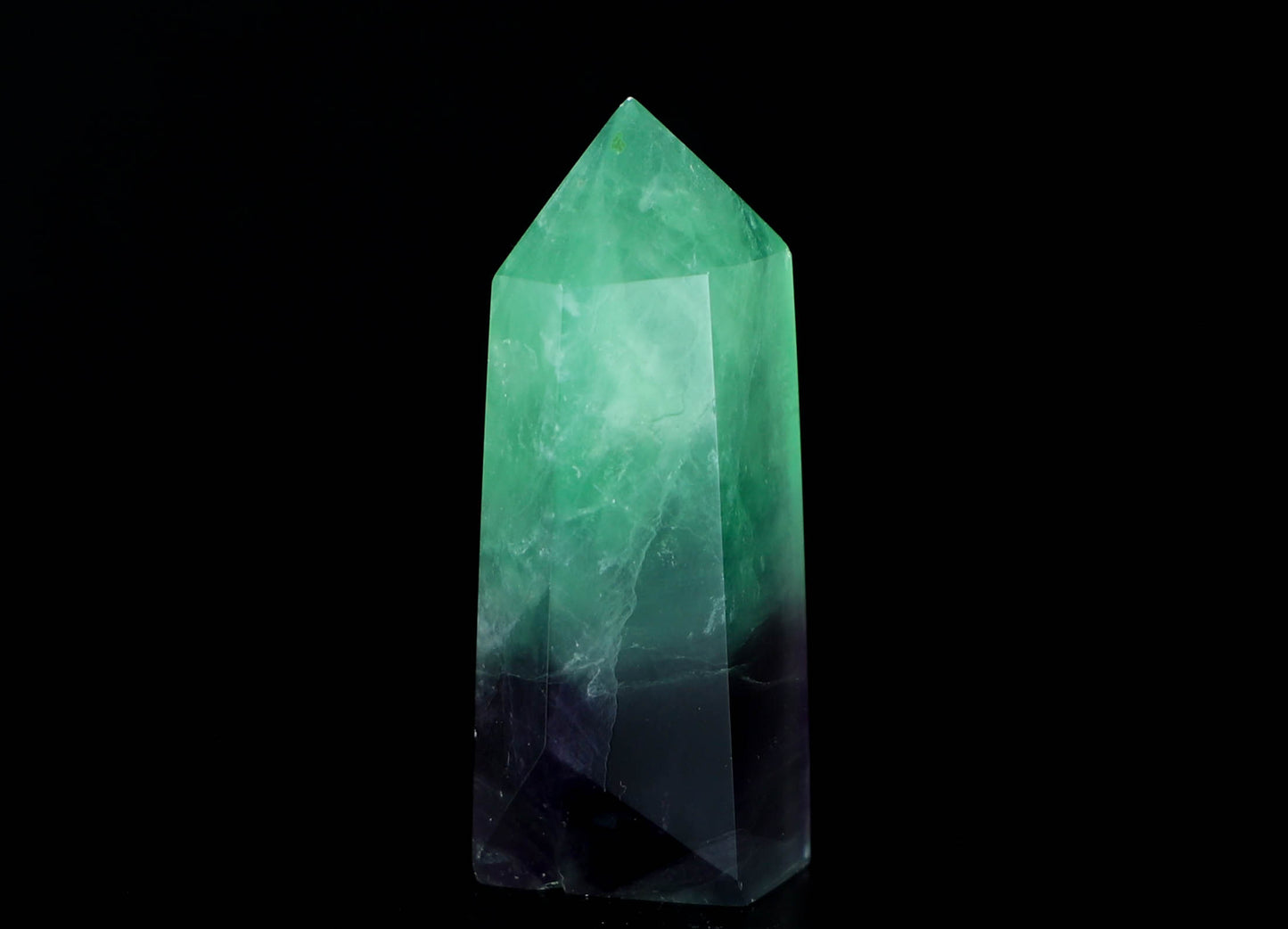 Green & Purple Fluorite Tower - Intuition, Meditation, Home Décor