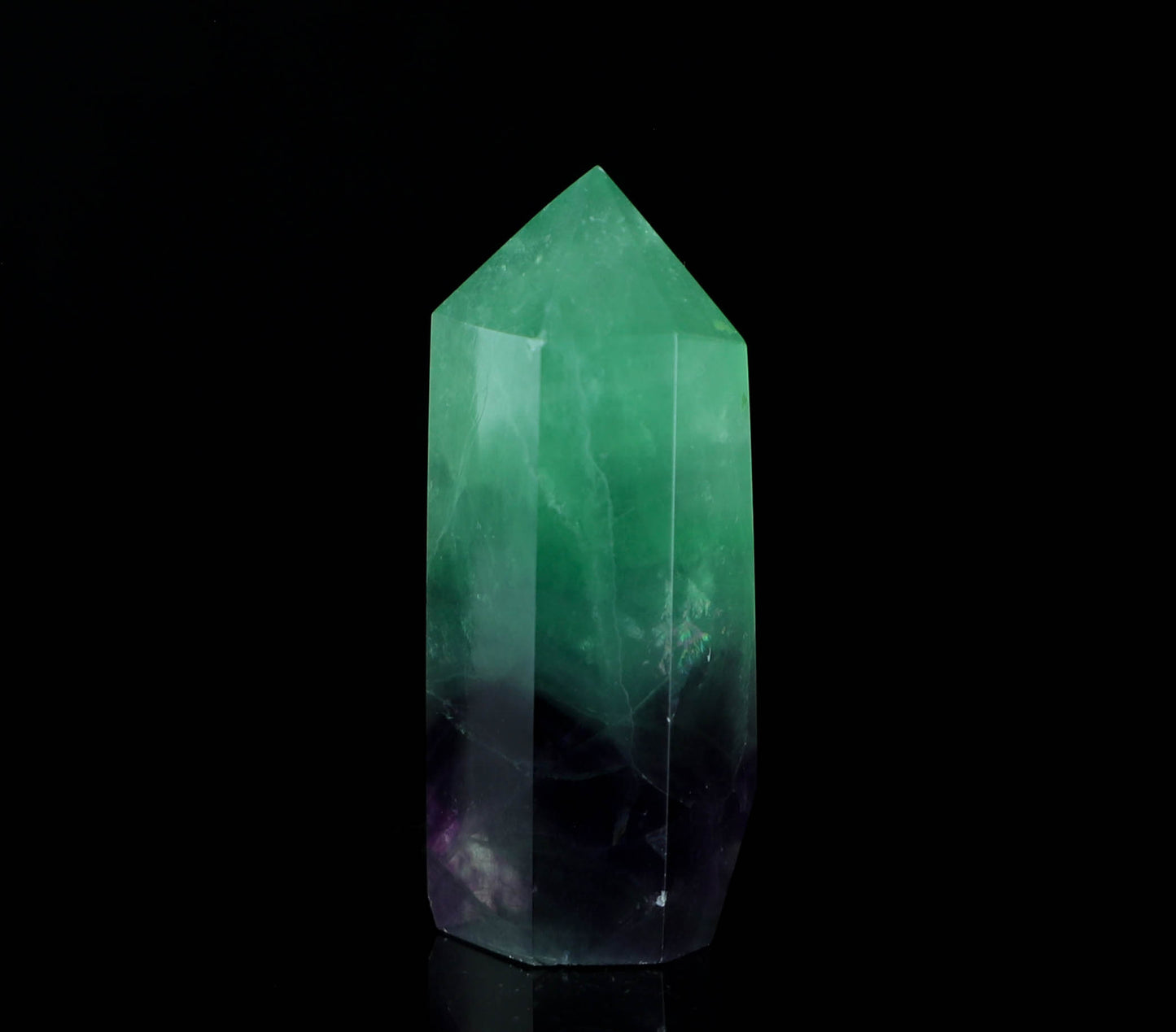 Green & Purple Fluorite Tower - Intuition, Meditation, Home Décor
