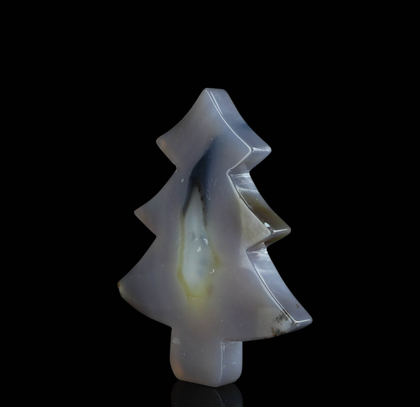 Agate Crystal Christmas Tree Carving
