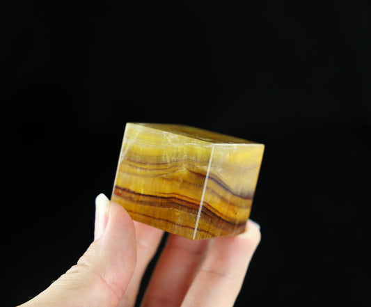 Fluorite Crystal Cube