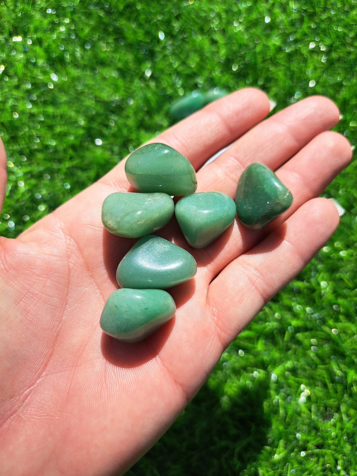 Green Aventurine Crystal Tumble - Natural Energy Healing Stone