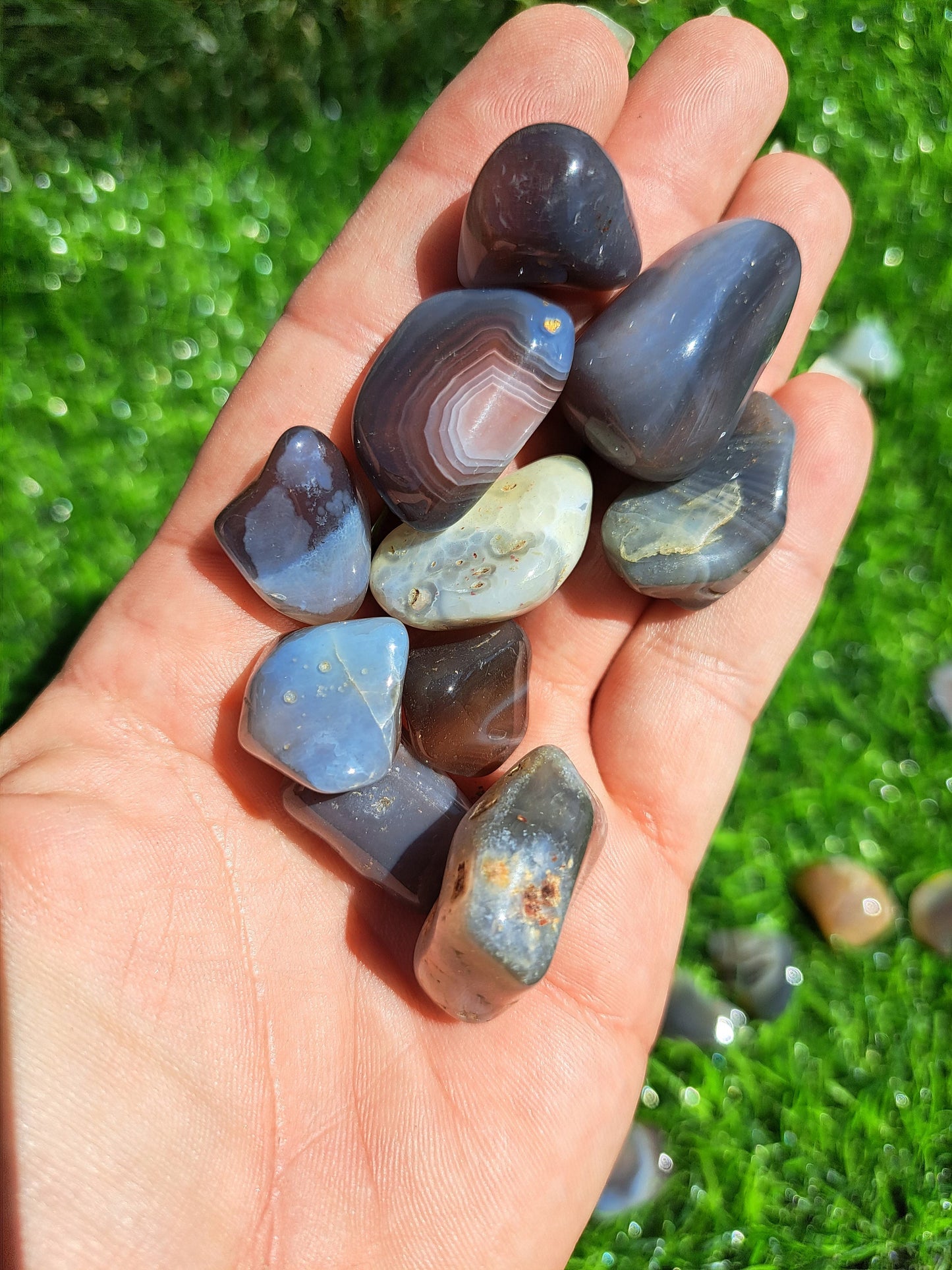 Natural Botswana Agate Crystal Tumble - Healing Gemstone for Balance and Harmony