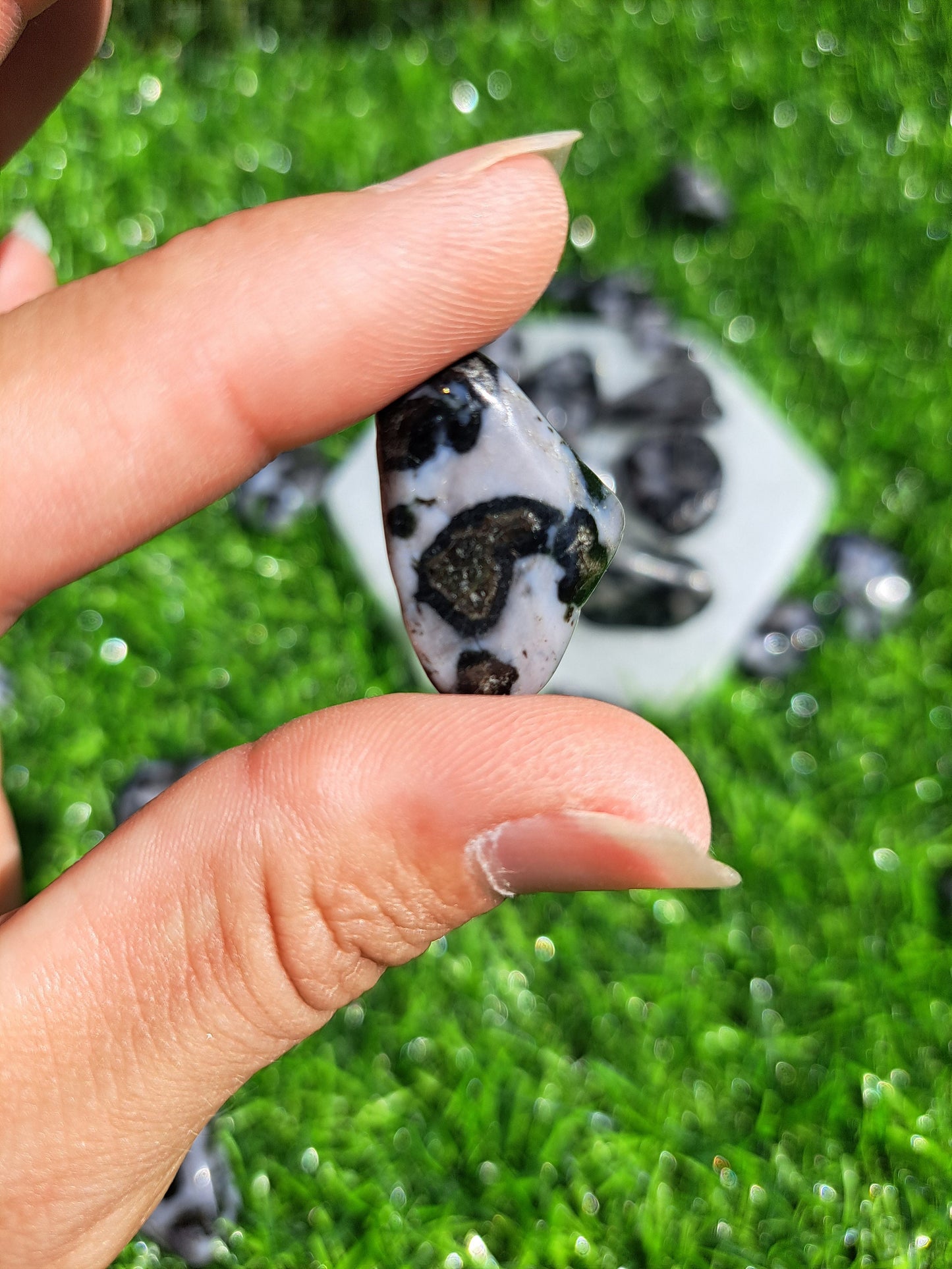 Indigo Gabbro Crystal Tumbles - Healing Stones for Balance and Protection