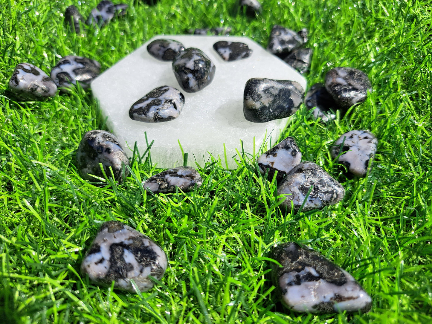 Indigo Gabbro Crystal Tumbles - Healing Stones for Balance and Protection